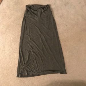 Old navy maternity charcoal gray maxi skirt size S